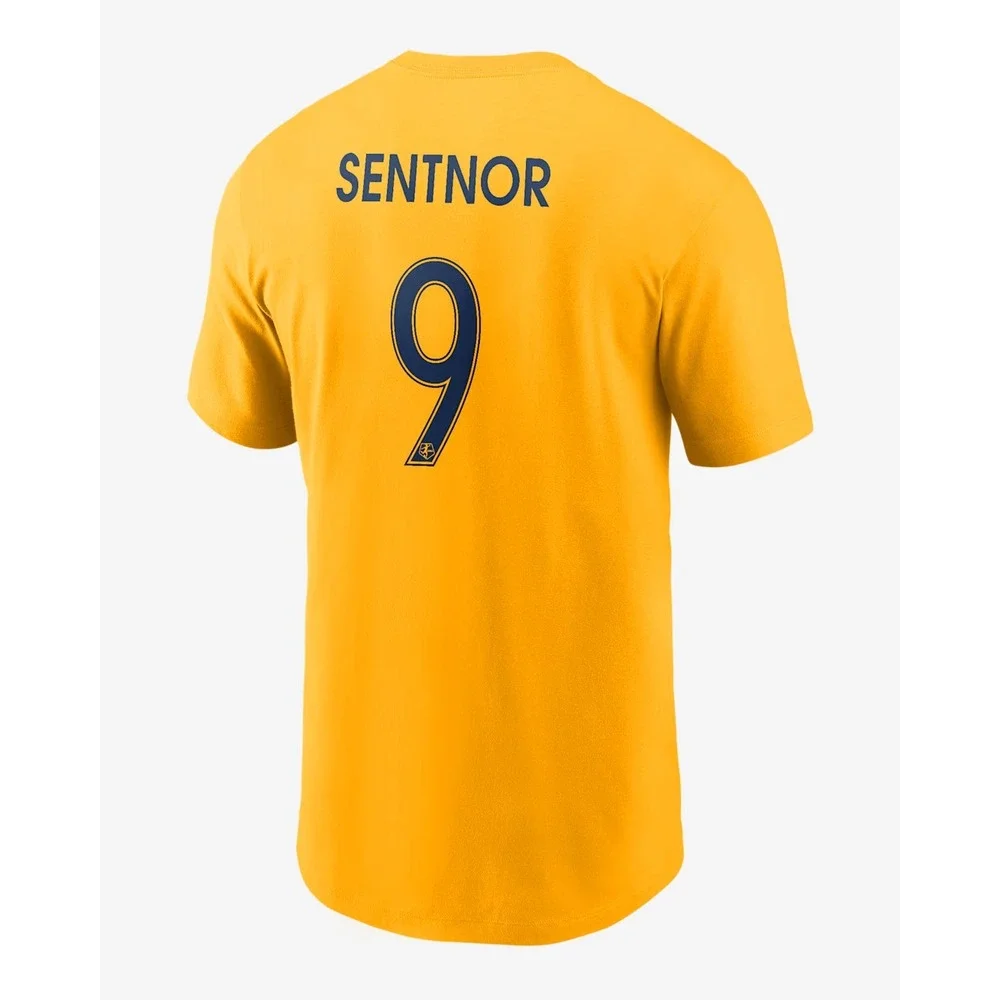 Nike® (Men's 2XL) Utah Royals FC Ally Sentnor NWSL T-Shirt Jersey in Univ. Gold‎